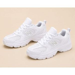 Unisex Lightweight Mesh Running Sneakers – White