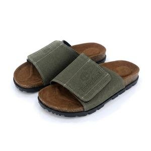 Men's Slide Sandals - Green/Grey
