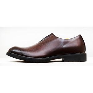 Classic Men's Gentle Office Shoes - Dark Brown