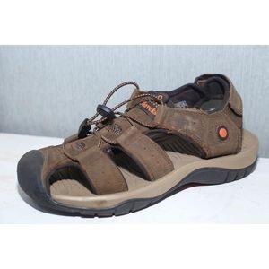 Closed Toe Men's Open Shoes - Brown