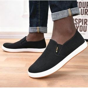 Loafers Shoes Men Sneaker Boy Sneaker Cloth Shoes Sports Shoes Students Flats Shoes Cloth Shoes Walking Black Shoes