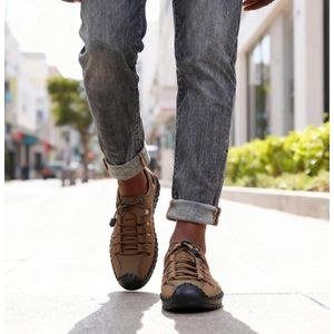 Men's Sandals With Anti-Slip Sole, Summer Shoes - Dark Brown
