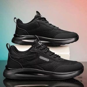 GALUIN Men's Casual Sneakers, Work Boots Wear-resistant Upper -BLACK