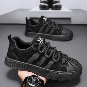 Men's Casual Lace up Running Gentle Shoes Black