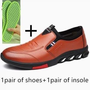 FUXING FASHION Men's wear-resistant shoes men formal shoes insole set
