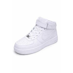 Air White Åir Force-Inspired Casual Sneakers