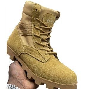 Ranger-Style Lace-Up Boots – Tan