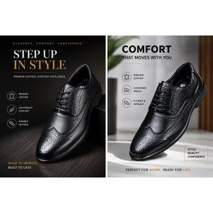 Classic Black Oxford lace up gentle shoes