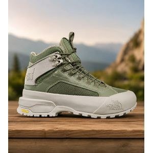 The North Face Men's Outdoor Hiking Boots – Olive Green & White