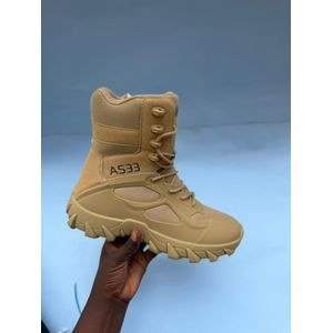 AS33 Tactical Outdoor Combat Boots – Desert Khaki