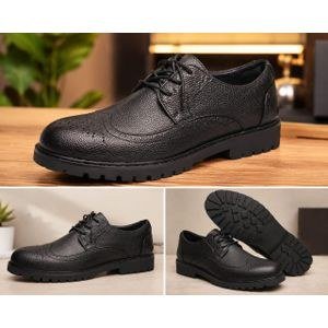 Classic Black Lace-Up Dress Shoe