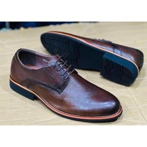 Men's Premium Leather Derby Dress Shoes – Brown