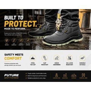 Safety rugged s@fety boot
