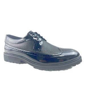 MARIORBELLI Elegant Black Formal Lace-Up Shoes