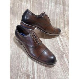 Classic Cap Toe Slip-On Formal Dress Shoes – Brown