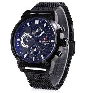 Naviforce Analog Chronograph Wrist Watch - Black