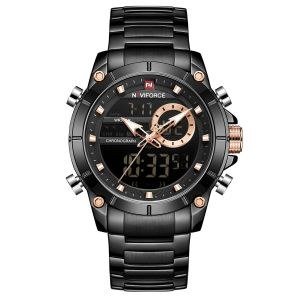 Accessories Naviforce Metallic Classic Watch - Black
