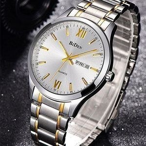 Analog And Dated Watch For Men - Silver