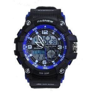 Accessories Pasnew Digital And Analog Water Proof Watch - Black Blue