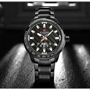 Naviforce Men's Stainless Steel Watch - Black