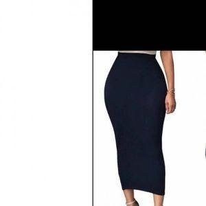 Women's Stretch Pencil Skirt Smart Casual Bottom - Black