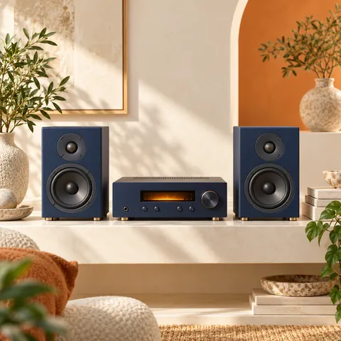 Home music system illustration